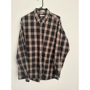 Burma Bibas Men’s L/S Plaid Dress Shirt XL